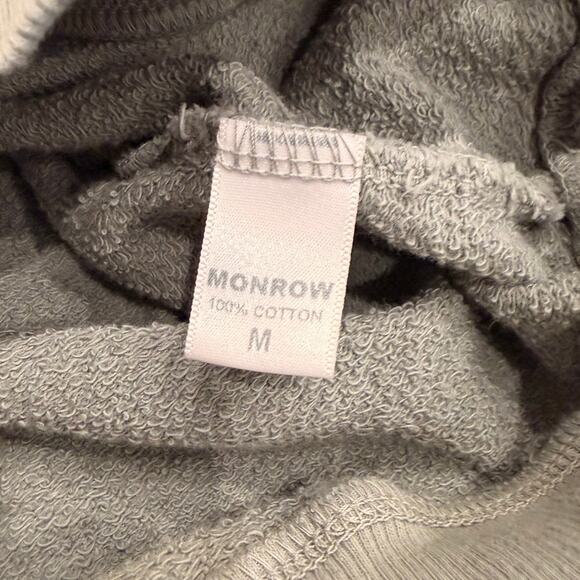 Monrow Supersoft Vintage Lounge Set w/ Silky Stripes in Sage Green size Medium - Picture 6 of 15